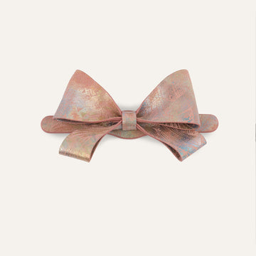 Bijoux Bow Mini | Peach Strokes with Gold hardware