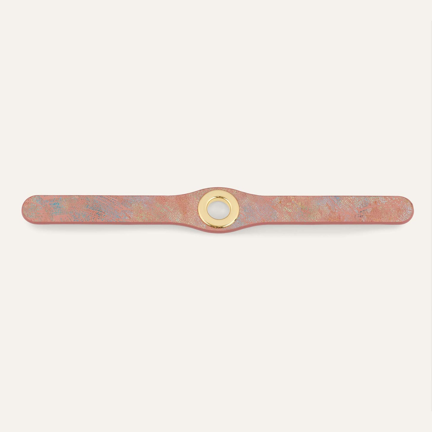 Deco Classic | Peach Strokes with Gold hardware