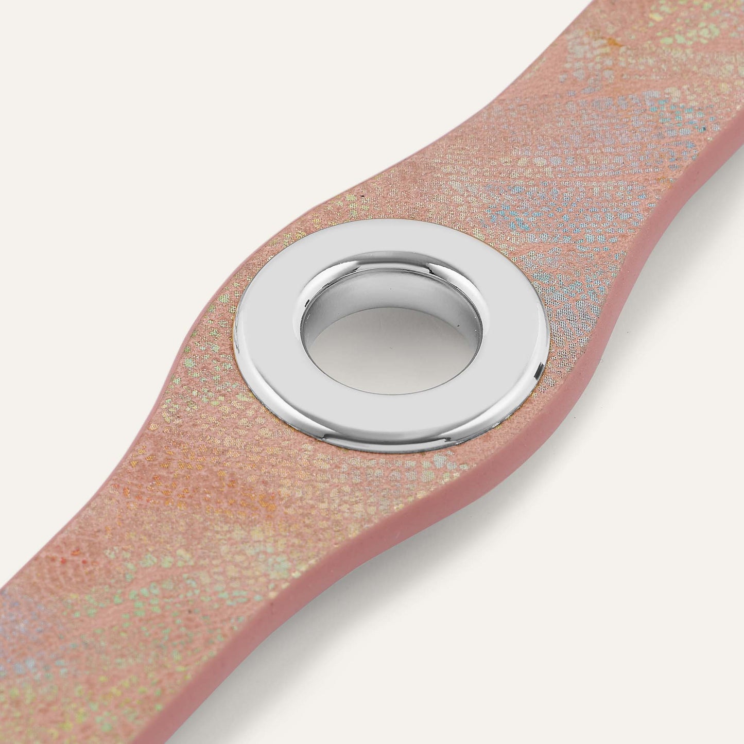 Deco Classic | Peach Strokes with Silver hardware