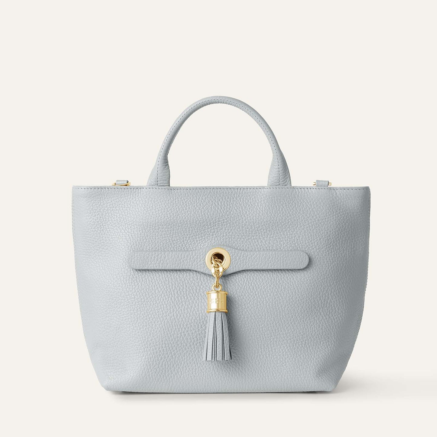 Dahlia Mini Tote | Pearl Grey with Gold hardware