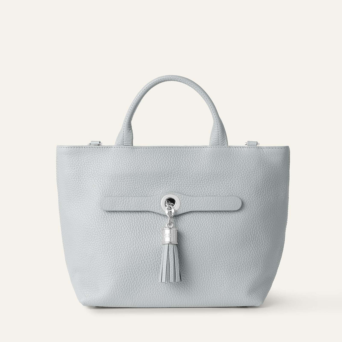 Dahlia Mini Tote | Pearl Grey with Silver hardware