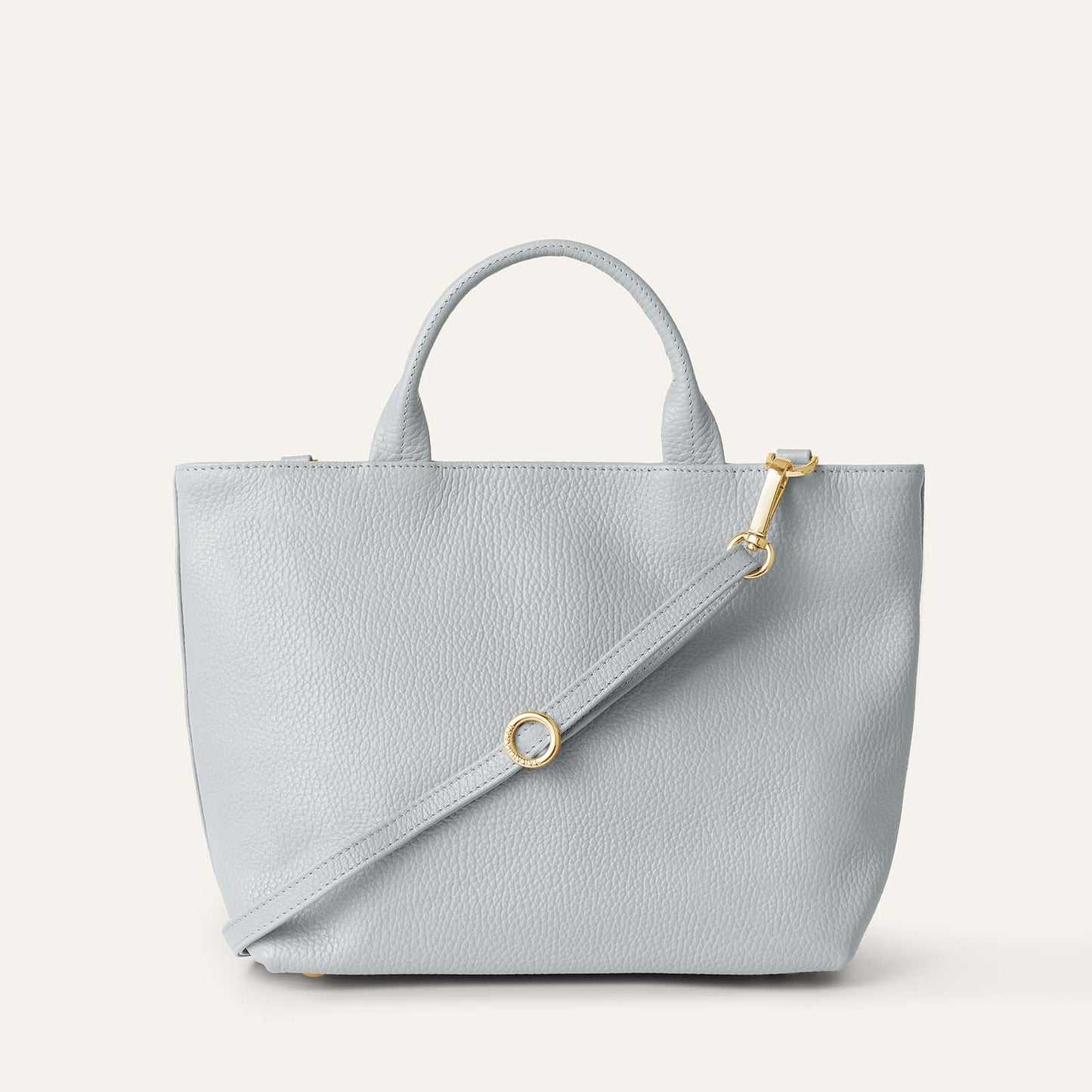 Dahlia Mini Tote | Pearl Grey with Gold hardware