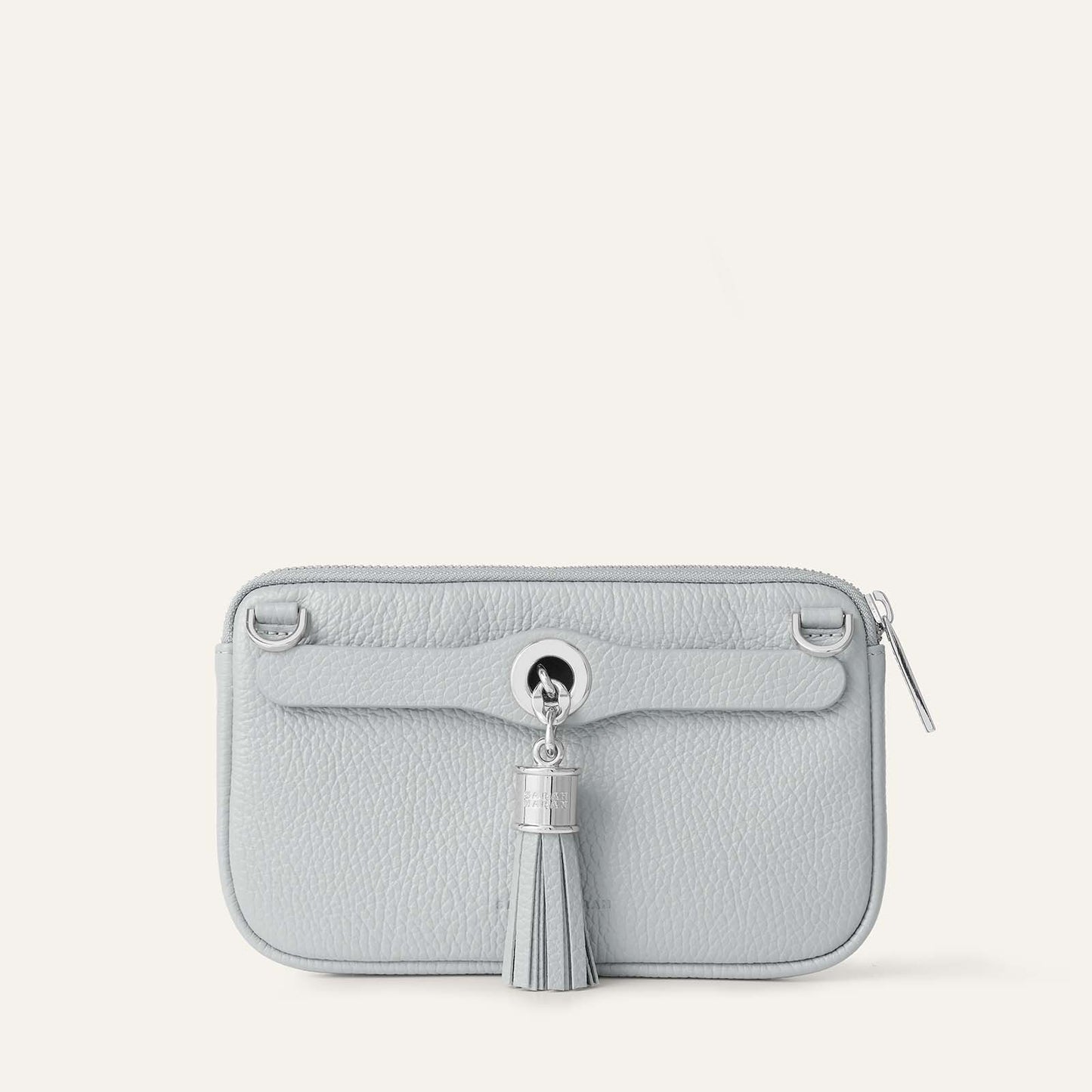 Dahlia Mini Tote | Pearl Grey with Silver hardware
