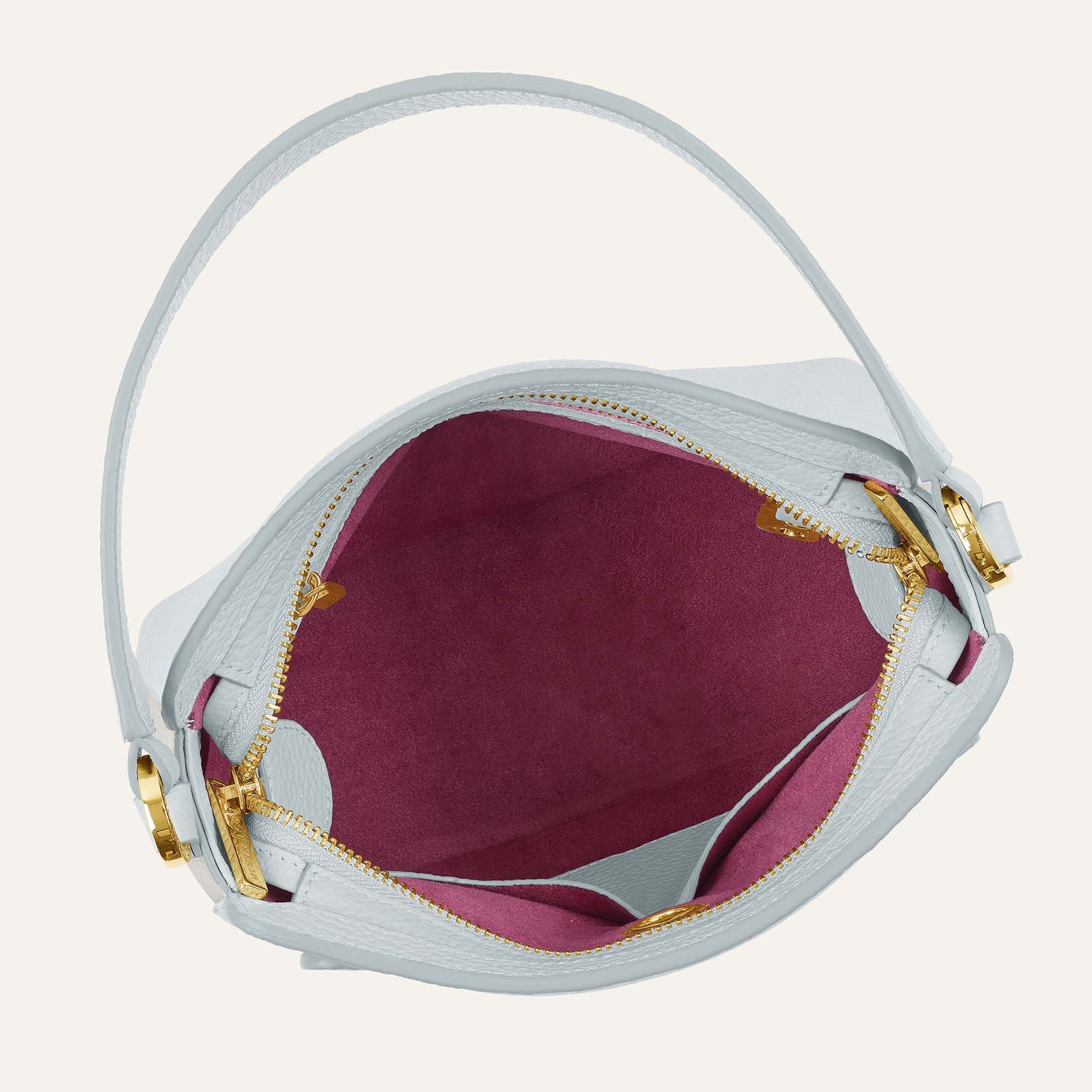 Rosa Handbag | Pearl Grey Duo with Gold hardware