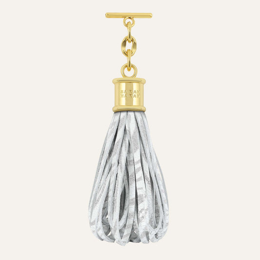 Lantern Tassel | Pearl Waves with Gold hardware