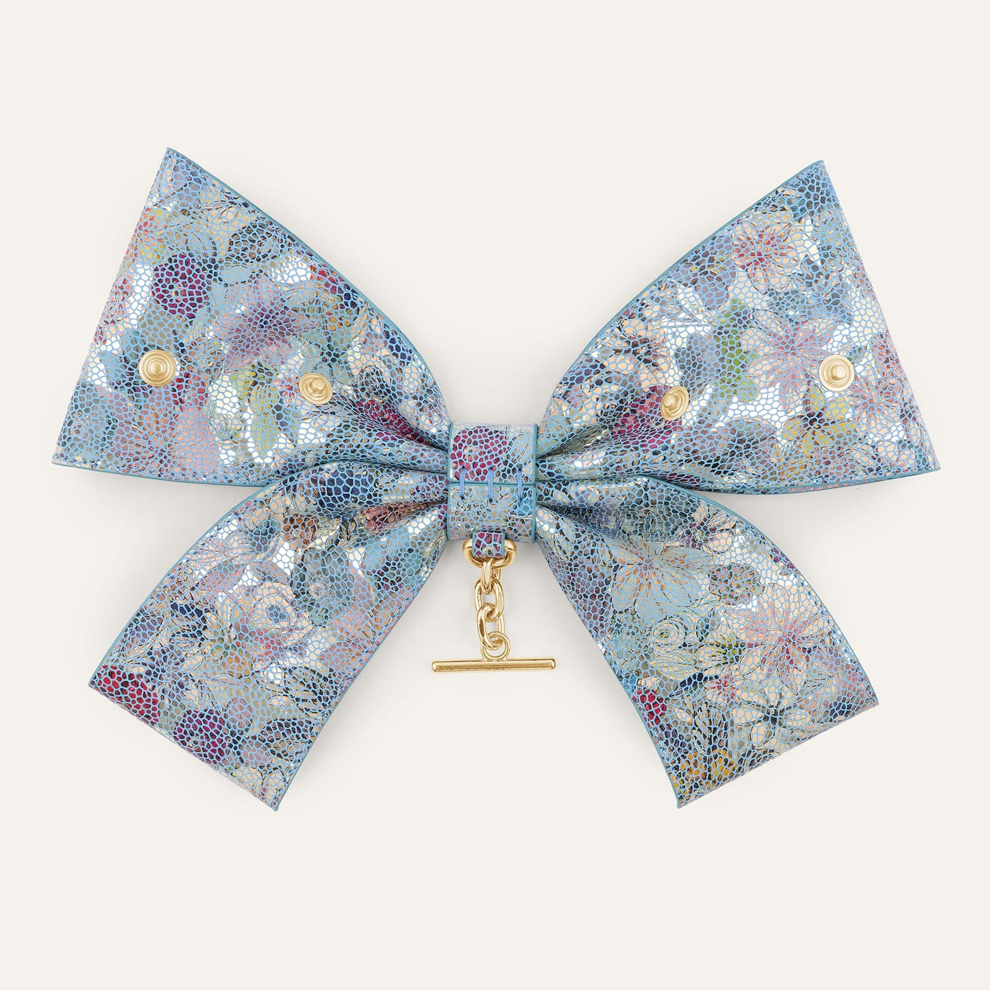 Deco Bow  | Petal Mosaic with Gold hardware