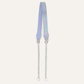 Gemini Strap | Petrolescent Croc Lavender with Silver hardware