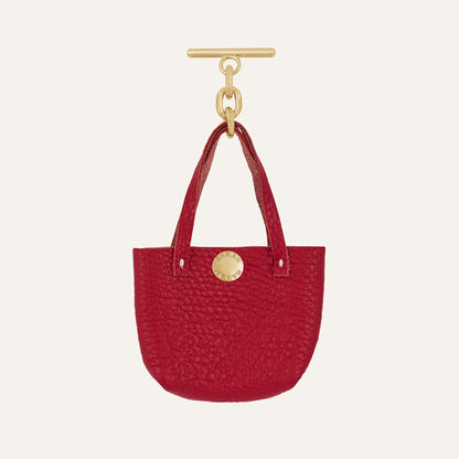 Handbag Tassel | Pillarbox Red with Gold hardware