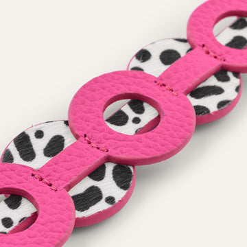 Art Deco Duo Classic | Pink Kiss Dalmatian with Silver hardware