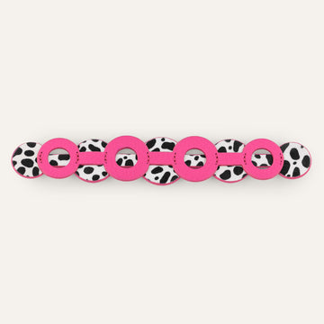 Deco Duo Classic | Pink Kiss Dalmatian with Silver hardware