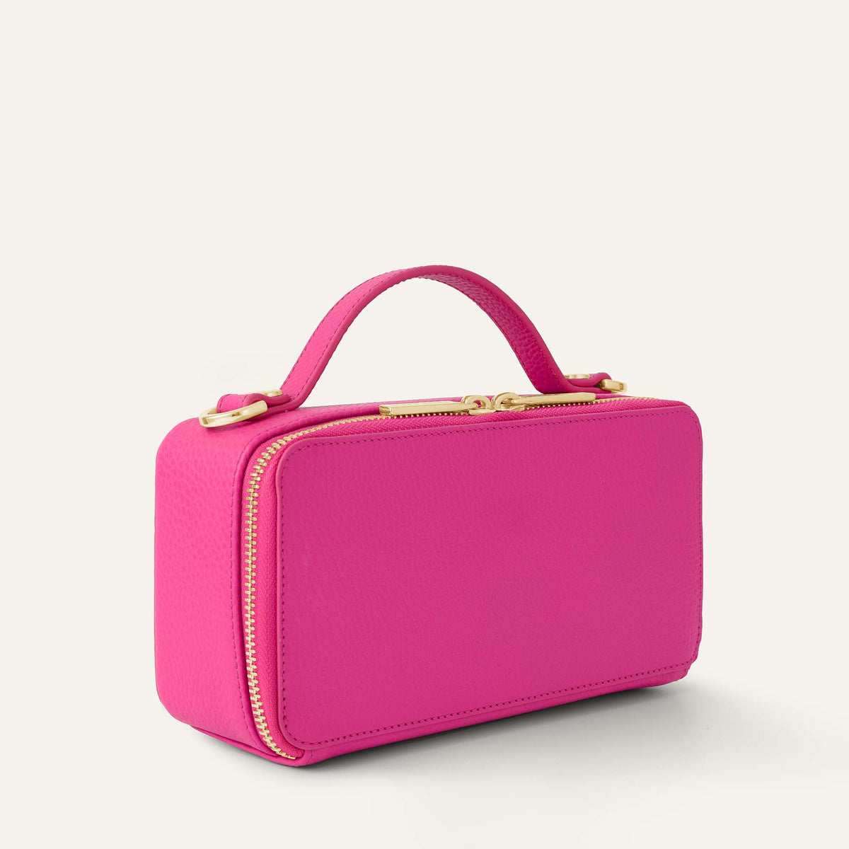 Pink Kiss Sarah Haran Marie Camera Bag with Gold hardware Side Back P74 G