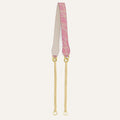 Gemini Strap | Pink Leaf Porcelain with Gold hardware