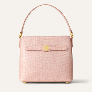Rosa Handbag | Pink Pearl with Gold hardware