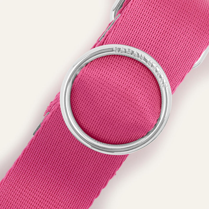 Pink River Strap with Silver hardware detail| P01-S