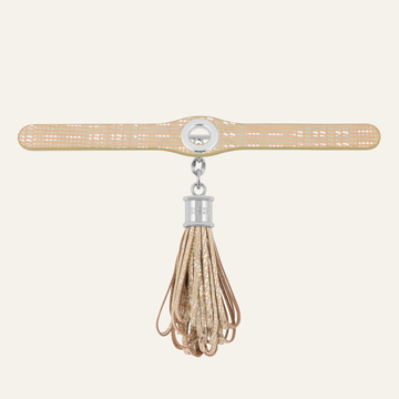 Lantern Deco Set Classic | Plaid Gold with Silver hardware