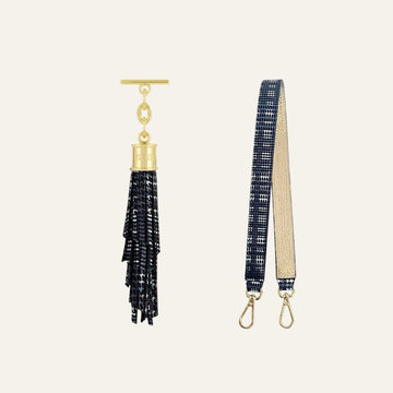 Feather Duo | Plaid Dreams with Gold hardware