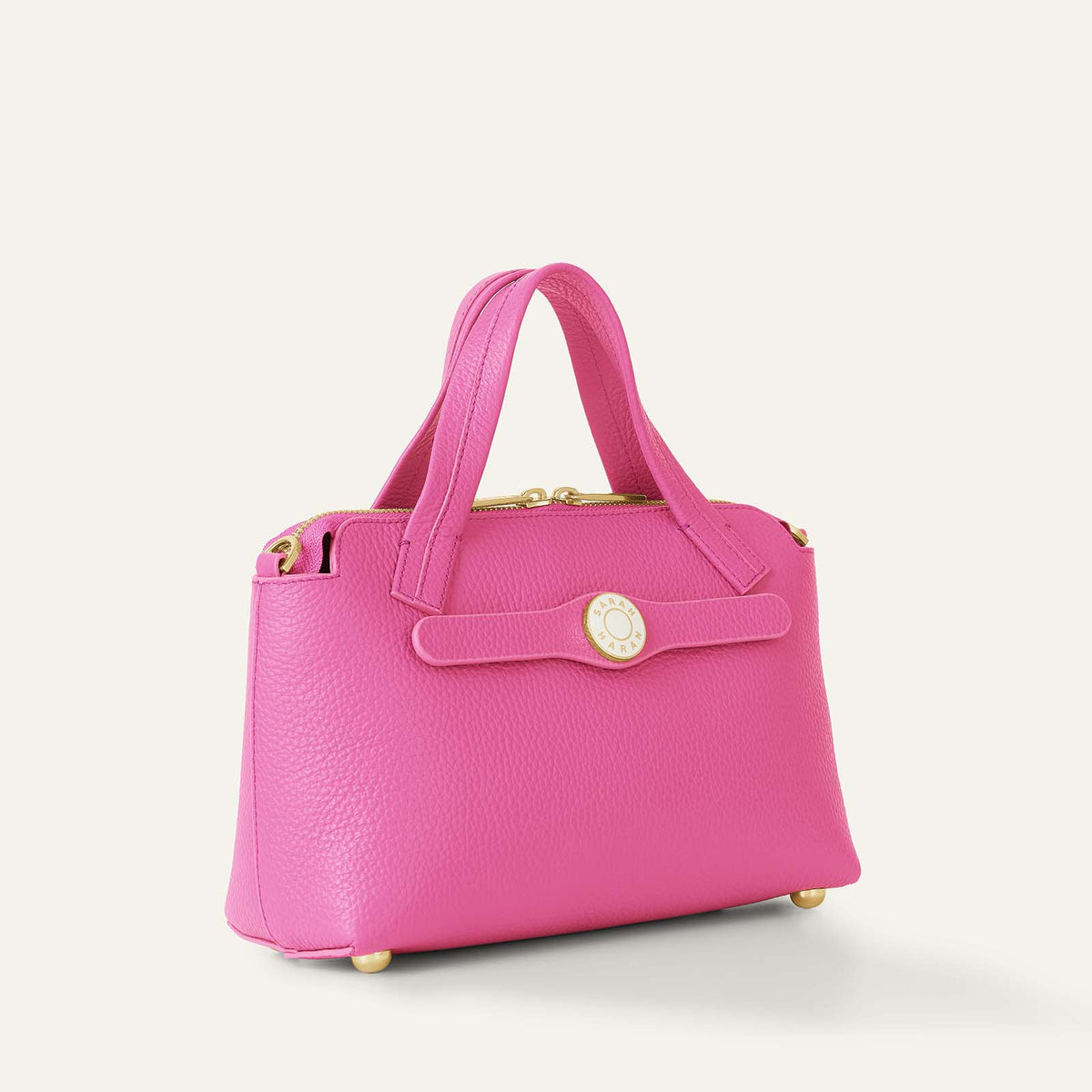 Mini J | Pop Pink with Gold hardware