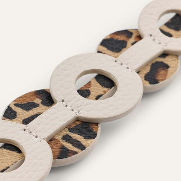 Art Deco Duo Classic | Leopard Porcelain with Gold hardware