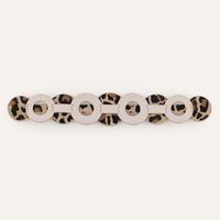 Deco Duo Classic | Leopard Porcelain with Silver hardware