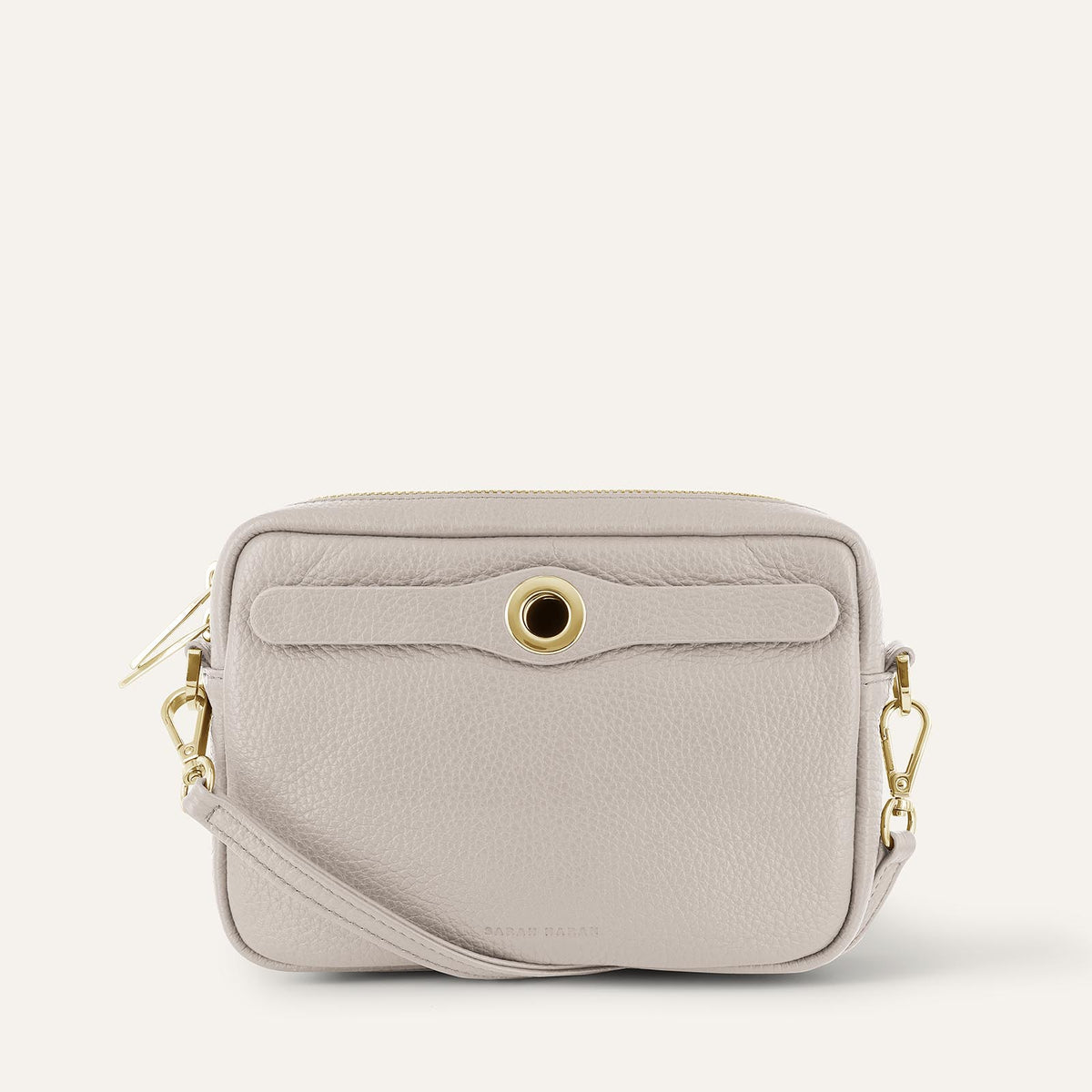 Porcelain Sarah Haran Millie Crossbody with Gold hardware Front C02 G