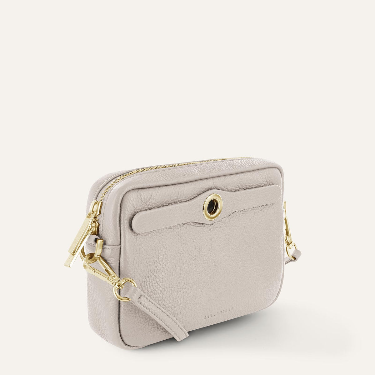Porcelain Sarah Haran Millie Crossbody with Gold hardware Side C02 G