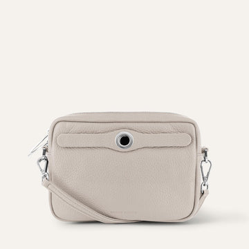 Porcelain Sarah Haran Millie Crossbody with Silver hardware Front C02 S