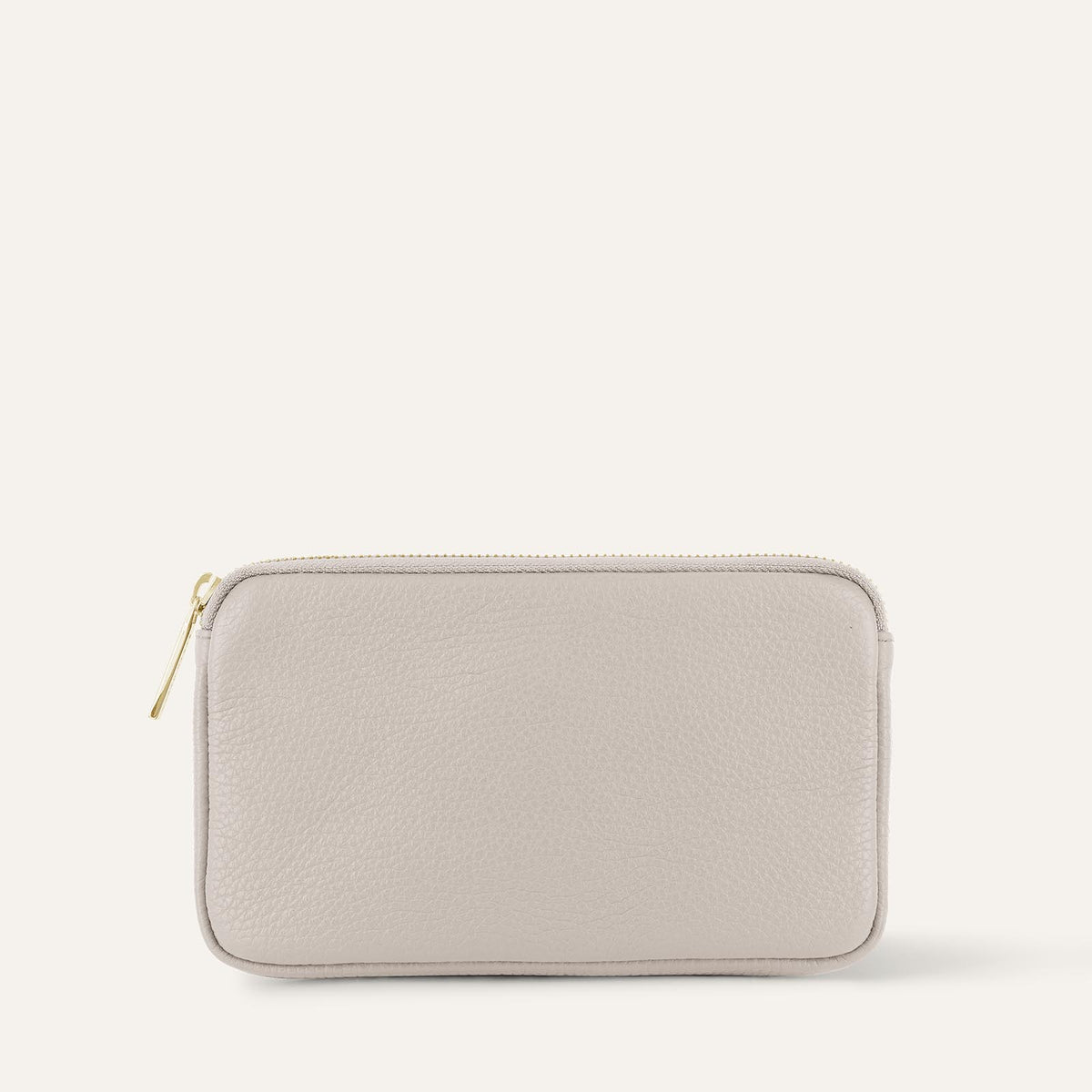 Porcelain Sarah Haran Millie Pouch with Gold hardware Front C02 G