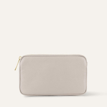 Porcelain Sarah Haran Millie Pouch with Gold hardware Front C02 G