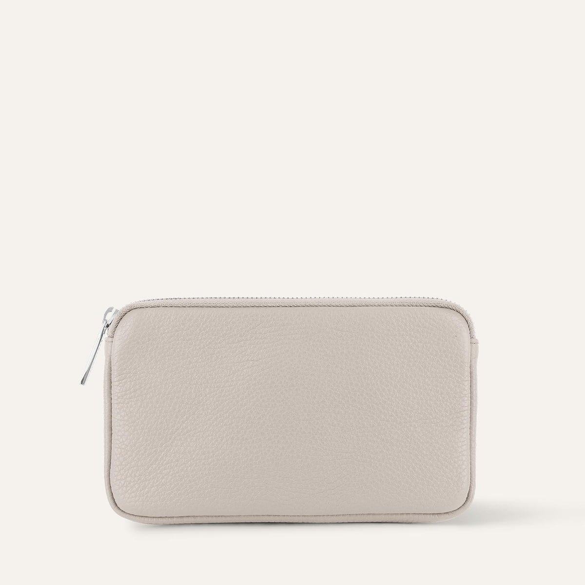 Porcelain Sarah Haran Millie Pouch with Silver hardware Front C02 S