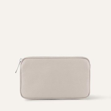 Porcelain Sarah Haran Millie Pouch with Silver hardware Front C02 S