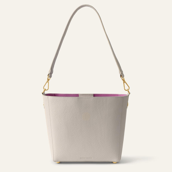 Porcelain Sarah Haran Mini S Tote with Gold Hardware back | C02-G