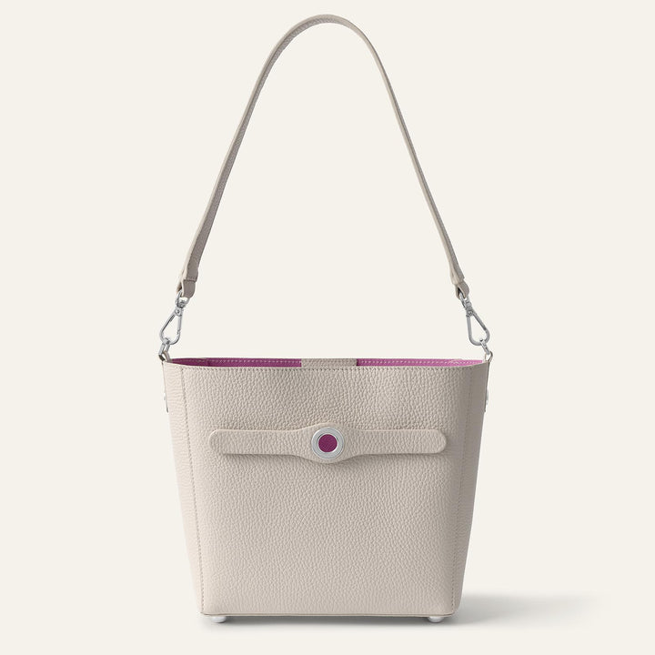 Porcelain Sarah Haran Mini S Tote with Silver Hardware front | C02-S