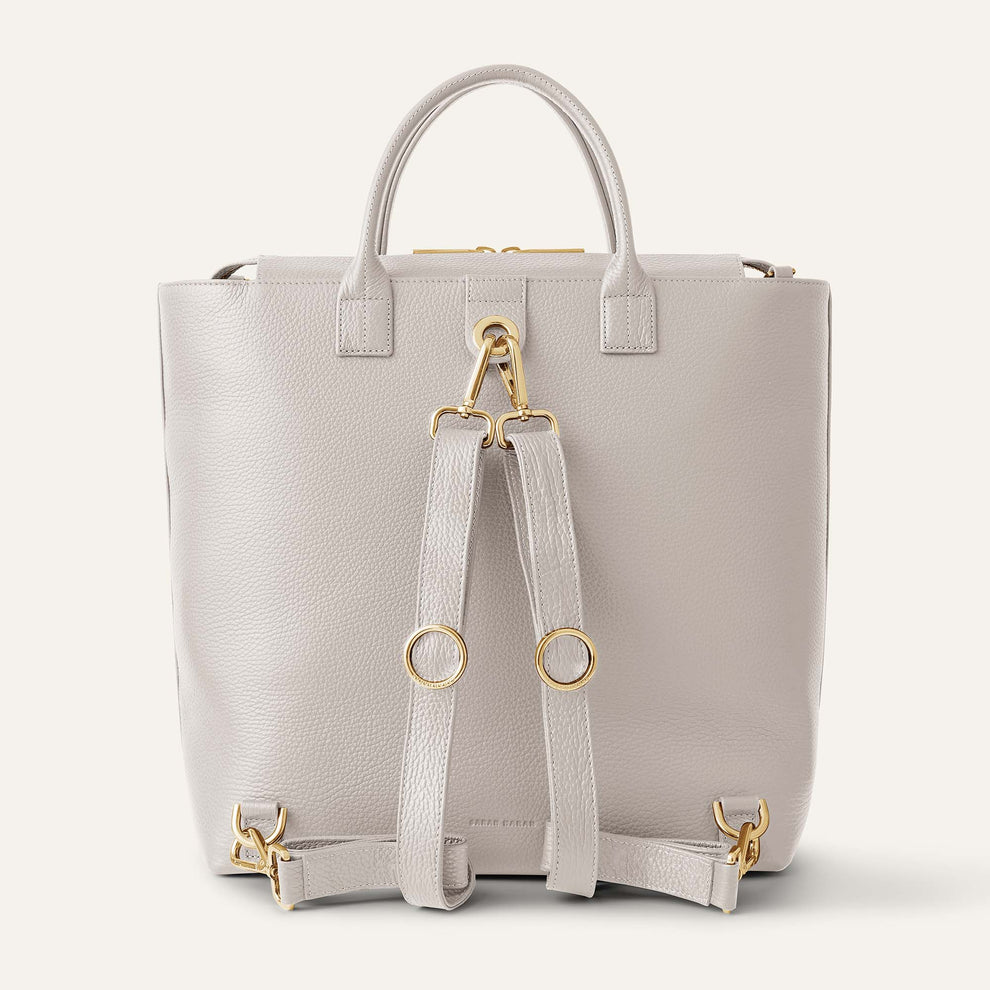 Poppy Backpack | Porcelain with Gold hardware | Sarah Haran Luxury ...