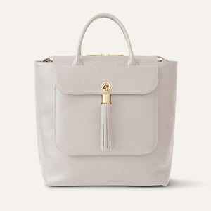 Poppy Backpack | Porcelain with Gold hardware