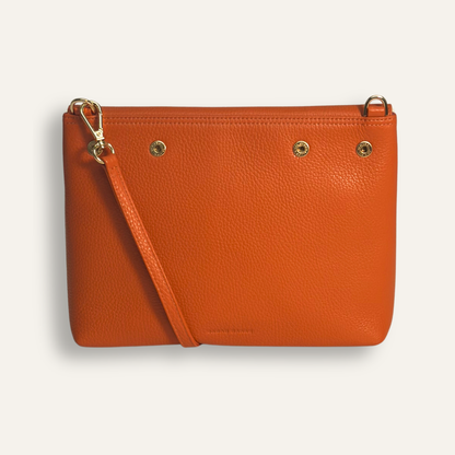 Preloved Jasmine Crossbody | Tangerine with Gold hardware