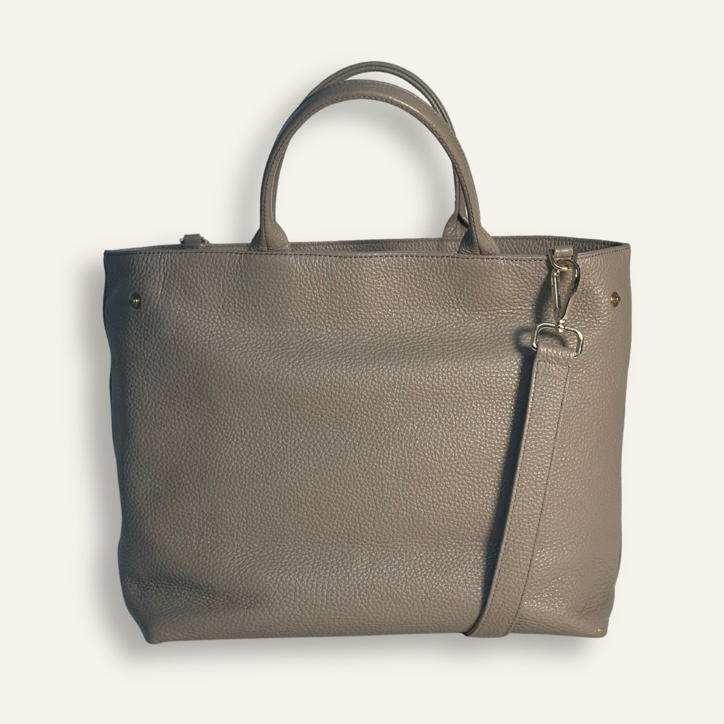 Preloved Dahlia Tote | Mocha with Gold hardware