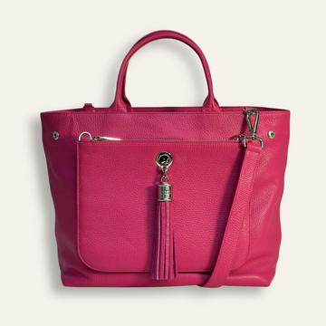 Preloved Dahlia Tote | Orchid with Silver hardware