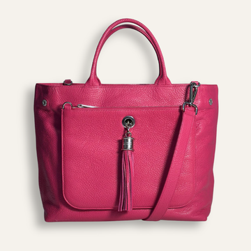 Preloved Dahlia Tote | Orchid with Silver hardware