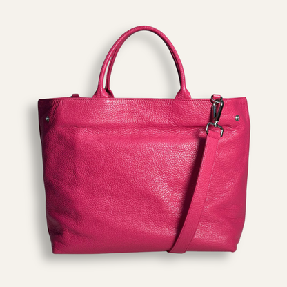 Preloved Dahlia Tote | Orchid with Silver hardware