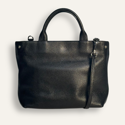 Preloved Mini D Tote | Black with Silver hardware