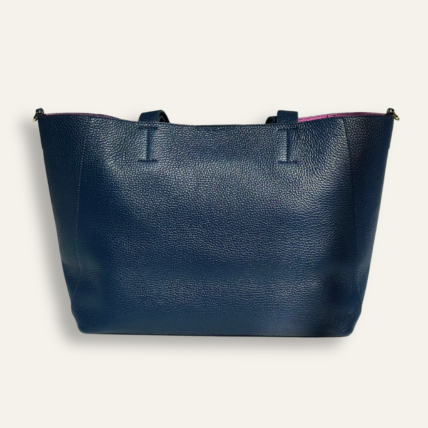 Preloved Sarah Tote | Navy with Gold hardware