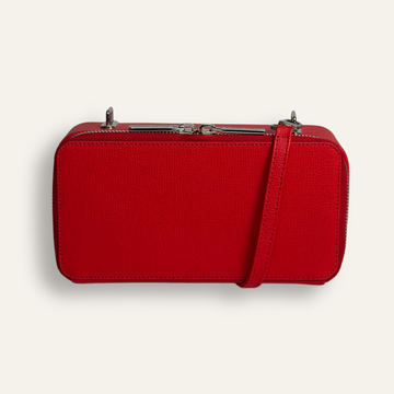 Preloved Marie Handbag | Candy Apple with Silver hardware