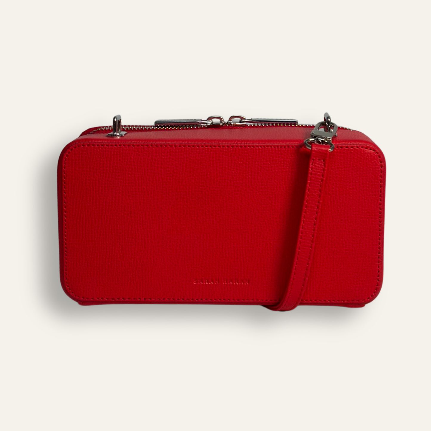 Preloved Marie Handbag | Candy Apple with Silver hardware