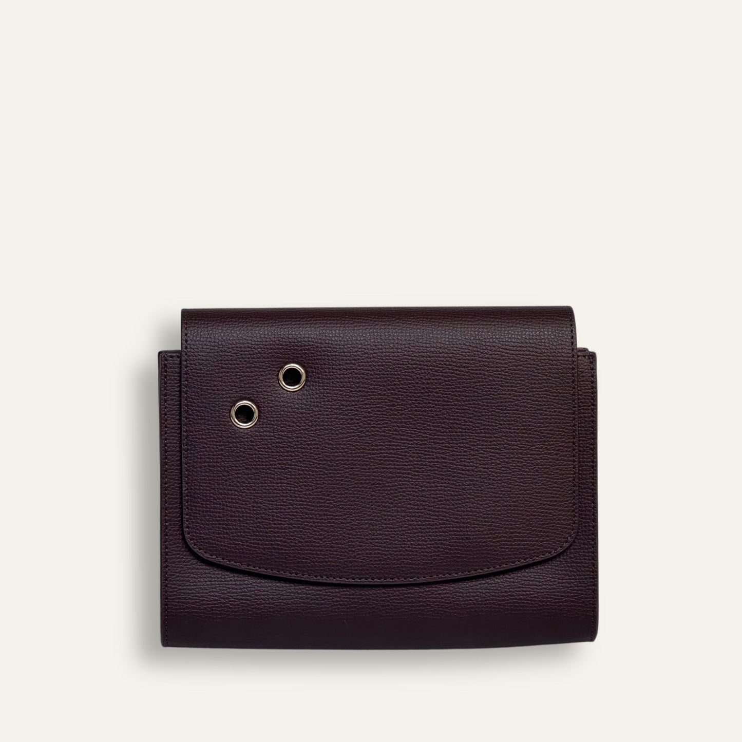 Preloved Blossom Handbag | Wine with Gold hardware