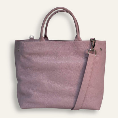 Preloved Dahlia Tote | Dusky Pink with Silver hardware