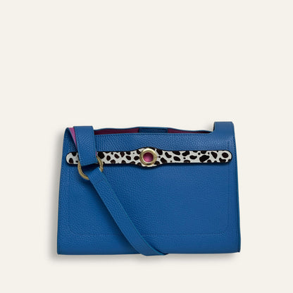 Preloved Daisy Crossbody | Bright Blue with Gold hardware
