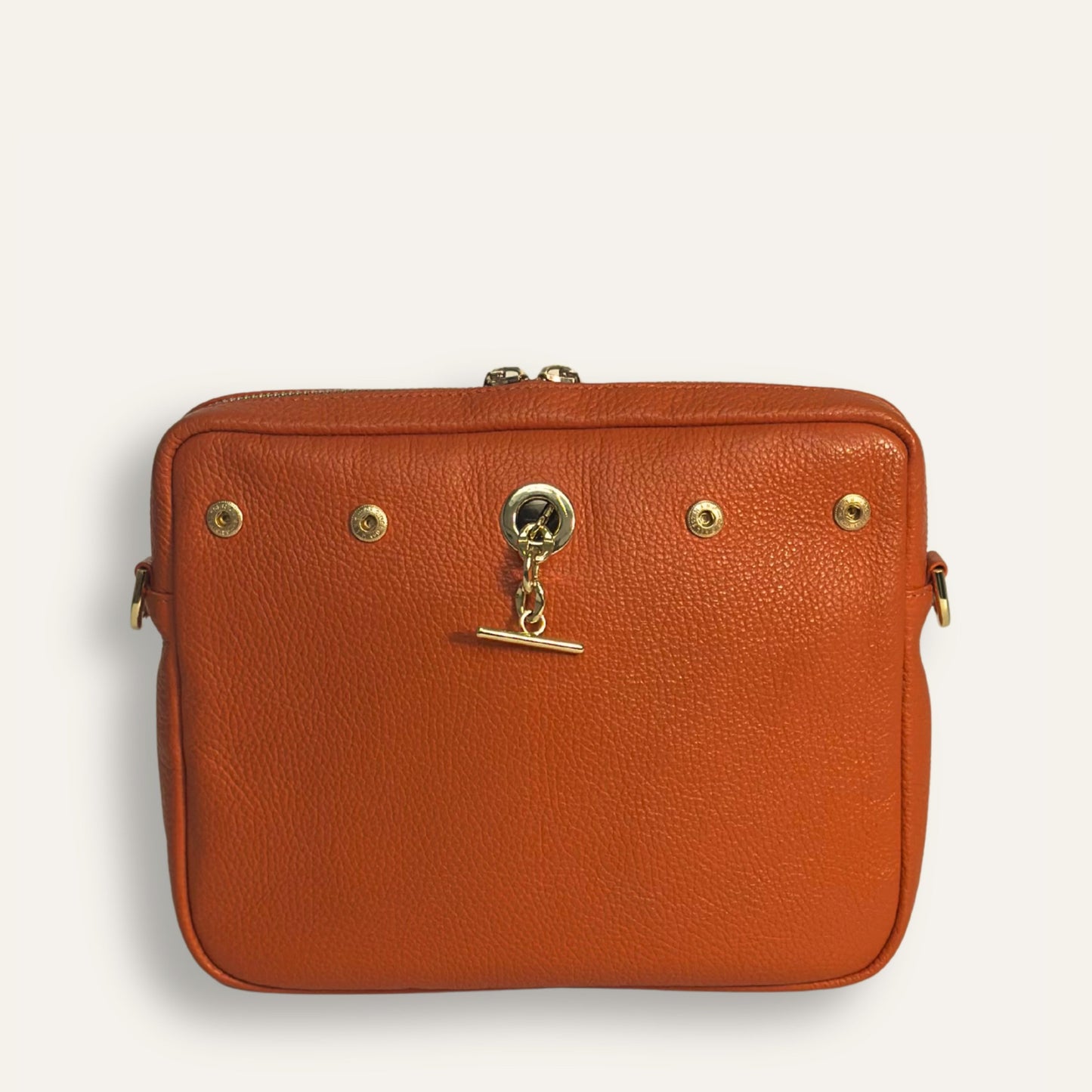 Preloved Mia Crossbody | Tangerine with Gold hardware