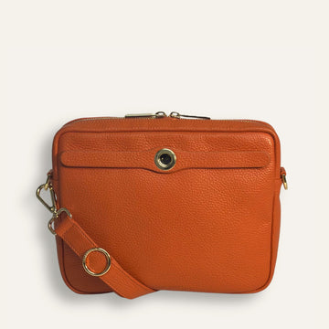 Preloved Mia Crossbody | Tangerine with Gold hardware