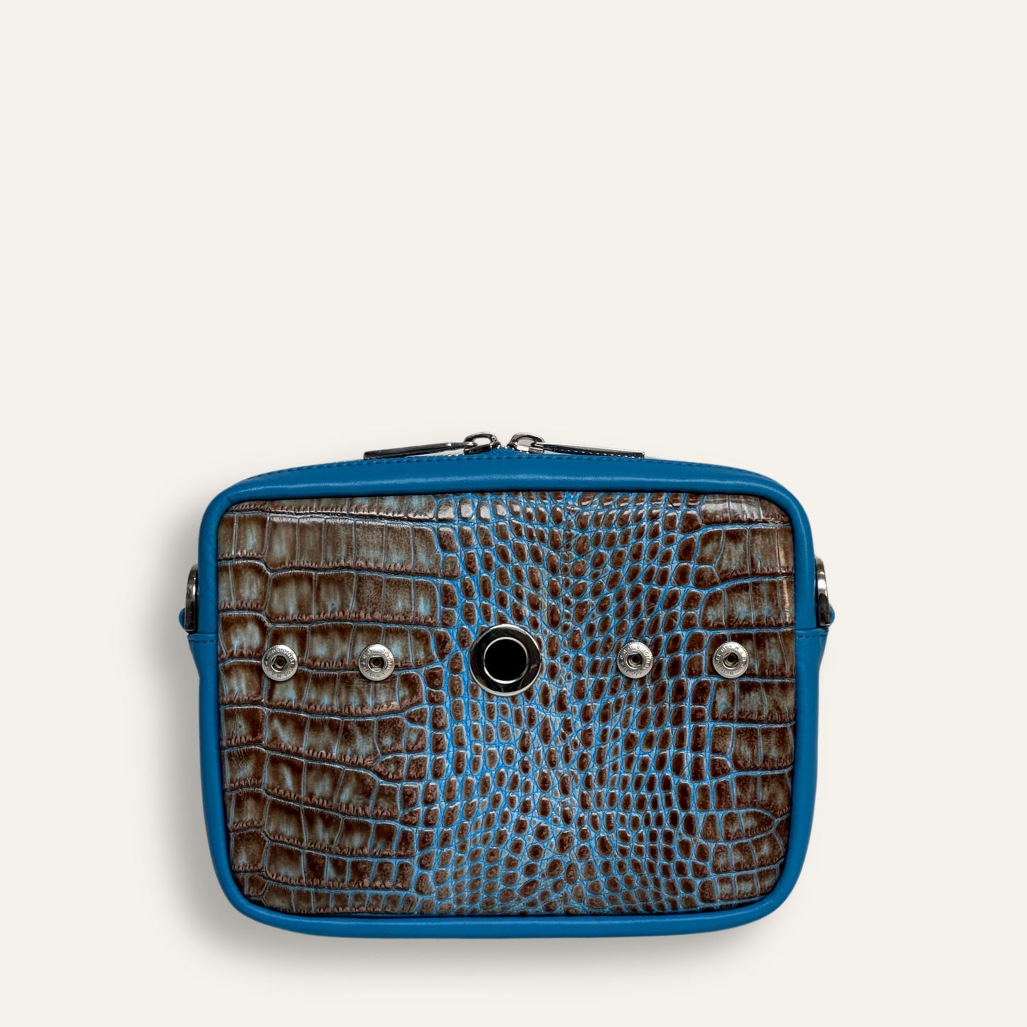 Preloved Millie Crossbody & Pouch | Lakehouse Cobalt with Silver hardware