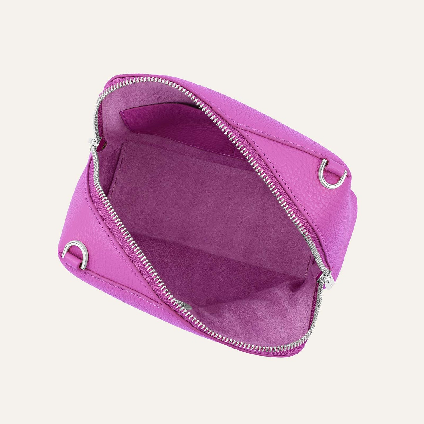 Lesley | Purple Rose with Silver hardware
